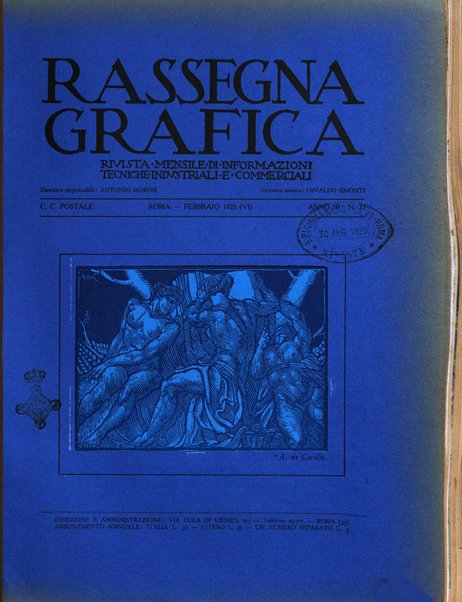 Rassegna grafica rivista mensile di informazioni tecniche, industriali e commerciali