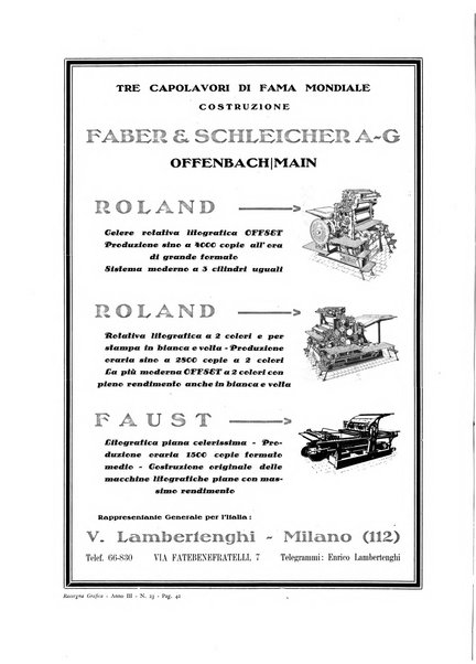 Rassegna grafica rivista mensile di informazioni tecniche, industriali e commerciali