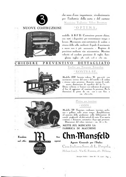 Rassegna grafica rivista mensile di informazioni tecniche, industriali e commerciali