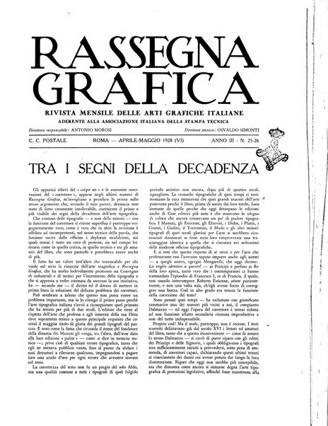 Rassegna grafica rivista mensile di informazioni tecniche, industriali e commerciali