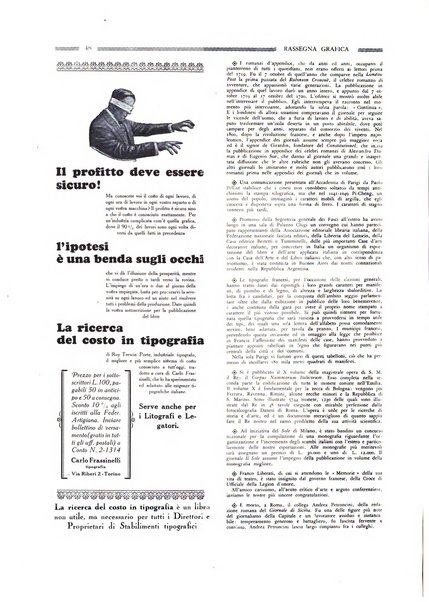 Rassegna grafica rivista mensile di informazioni tecniche, industriali e commerciali