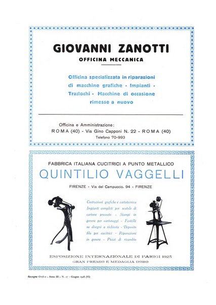 Rassegna grafica rivista mensile di informazioni tecniche, industriali e commerciali