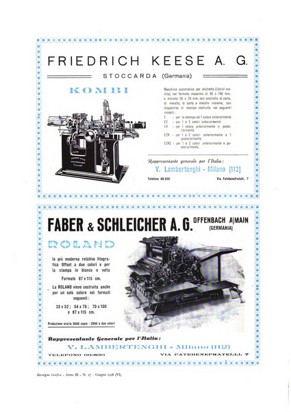 Rassegna grafica rivista mensile di informazioni tecniche, industriali e commerciali