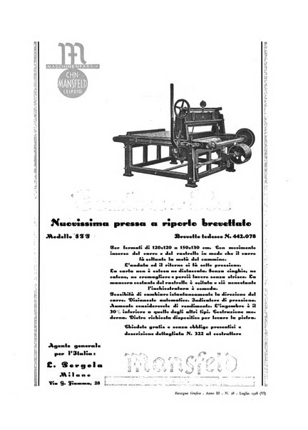 Rassegna grafica rivista mensile di informazioni tecniche, industriali e commerciali