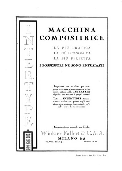 Rassegna grafica rivista mensile di informazioni tecniche, industriali e commerciali