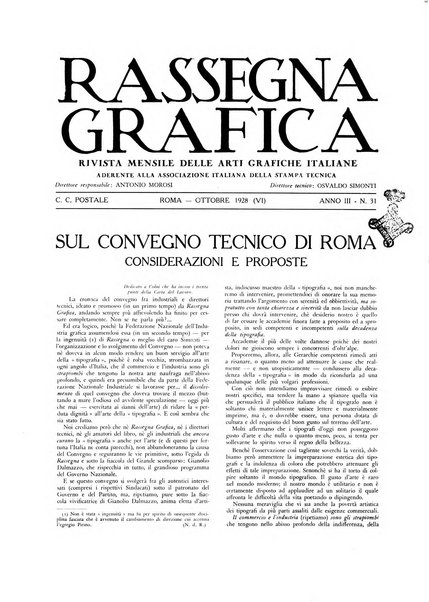 Rassegna grafica rivista mensile di informazioni tecniche, industriali e commerciali