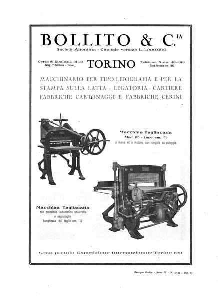 Rassegna grafica rivista mensile di informazioni tecniche, industriali e commerciali