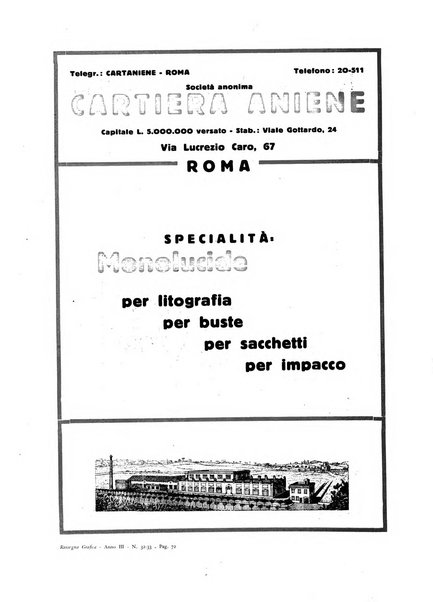 Rassegna grafica rivista mensile di informazioni tecniche, industriali e commerciali