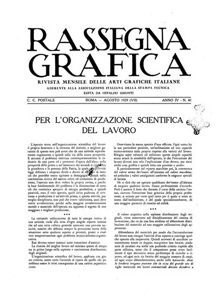 Rassegna grafica rivista mensile di informazioni tecniche, industriali e commerciali