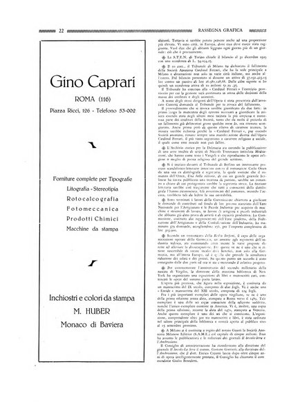 Rassegna grafica rivista mensile di informazioni tecniche, industriali e commerciali