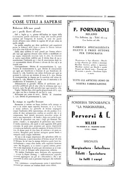 Rassegna grafica rivista mensile di informazioni tecniche, industriali e commerciali