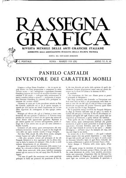 Rassegna grafica rivista mensile di informazioni tecniche, industriali e commerciali