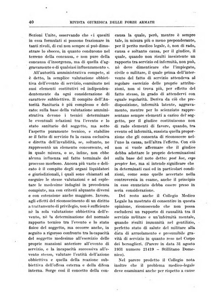 Rivista giuridica delle forze armate Pubblicazione mensile diretta da Giuseppe Mininni