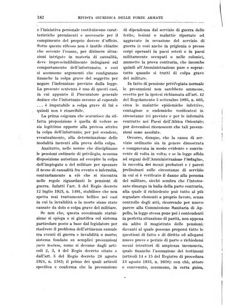 Rivista giuridica delle forze armate Pubblicazione mensile diretta da Giuseppe Mininni