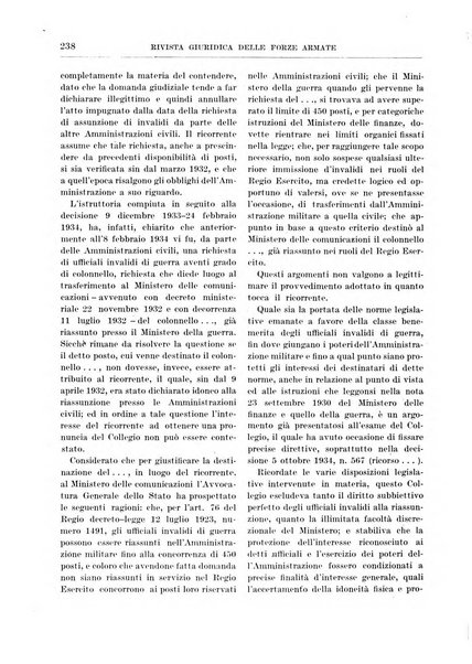 Rivista giuridica delle forze armate Pubblicazione mensile diretta da Giuseppe Mininni