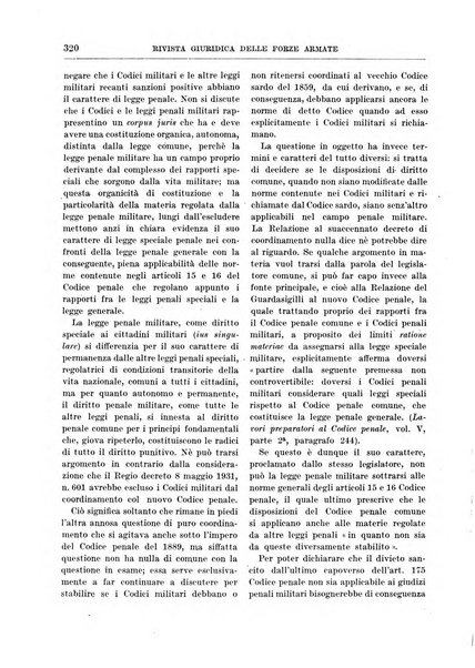 Rivista giuridica delle forze armate Pubblicazione mensile diretta da Giuseppe Mininni