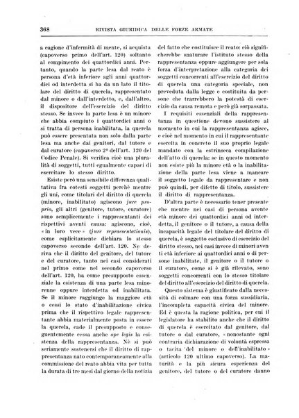 Rivista giuridica delle forze armate Pubblicazione mensile diretta da Giuseppe Mininni