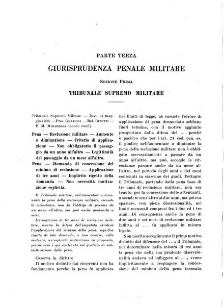 Rivista giuridica delle forze armate Pubblicazione mensile diretta da Giuseppe Mininni