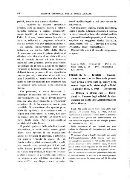 Rivista giuridica delle forze armate Pubblicazione mensile diretta da Giuseppe Mininni