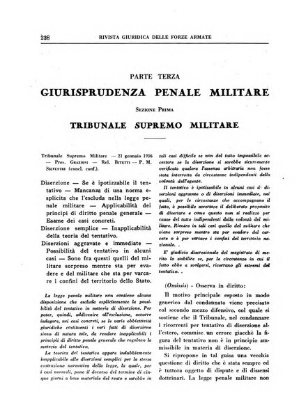 Rivista giuridica delle forze armate Pubblicazione mensile diretta da Giuseppe Mininni