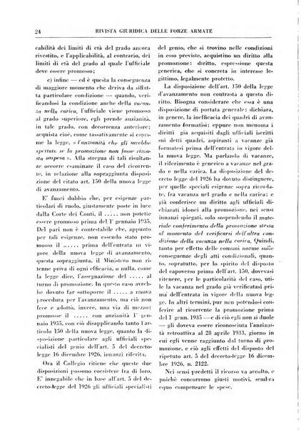 Rivista giuridica delle forze armate Pubblicazione mensile diretta da Giuseppe Mininni