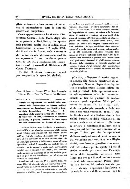 Rivista giuridica delle forze armate Pubblicazione mensile diretta da Giuseppe Mininni