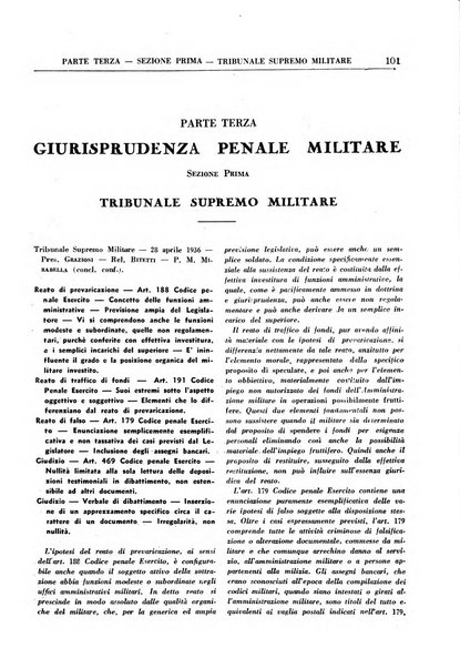 Rivista giuridica delle forze armate Pubblicazione mensile diretta da Giuseppe Mininni