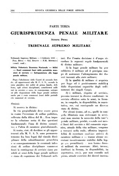 Rivista giuridica delle forze armate Pubblicazione mensile diretta da Giuseppe Mininni