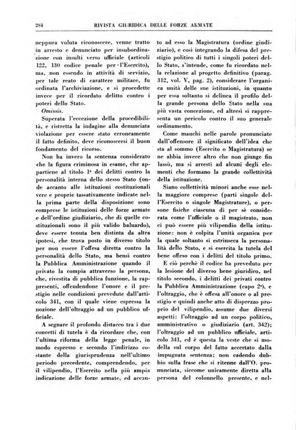 Rivista giuridica delle forze armate Pubblicazione mensile diretta da Giuseppe Mininni