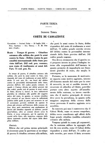 Rivista giuridica delle forze armate Pubblicazione mensile diretta da Giuseppe Mininni