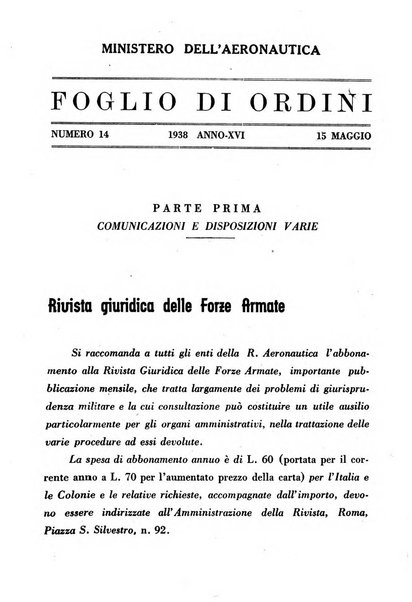 Rivista giuridica delle forze armate Pubblicazione mensile diretta da Giuseppe Mininni