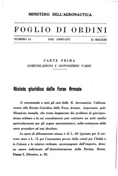 Rivista giuridica delle forze armate Pubblicazione mensile diretta da Giuseppe Mininni