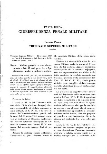 Rivista giuridica delle forze armate Pubblicazione mensile diretta da Giuseppe Mininni