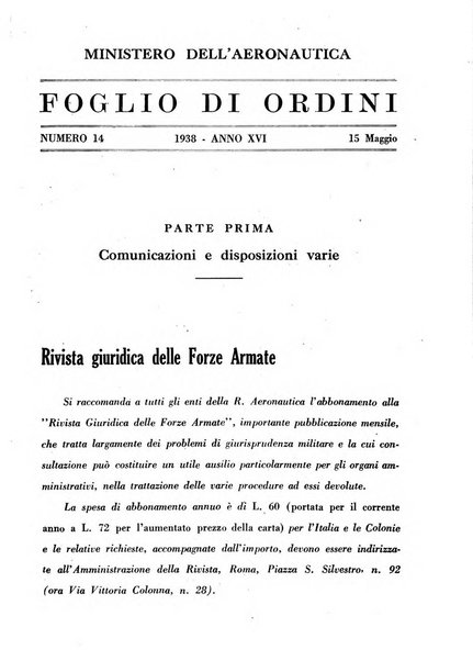 Rivista giuridica delle forze armate Pubblicazione mensile diretta da Giuseppe Mininni