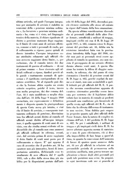 Rivista giuridica delle forze armate Pubblicazione mensile diretta da Giuseppe Mininni