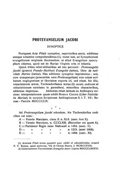 Synoptica Commentarii trimestres. A Primo Vannutelli sacerdote editi