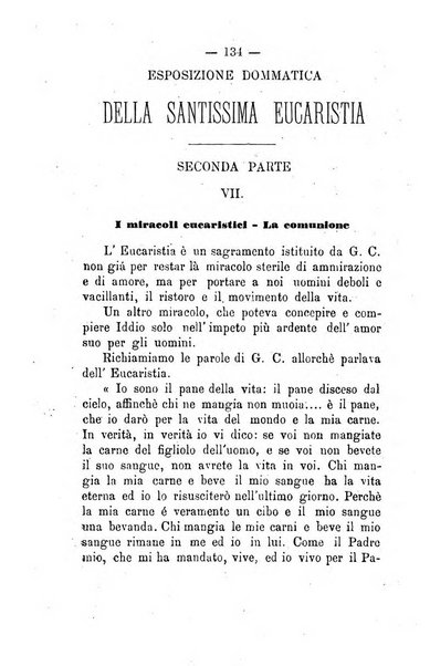 Il tabernacolo dell'amore periodico mensile in onore del ss. Sacramento