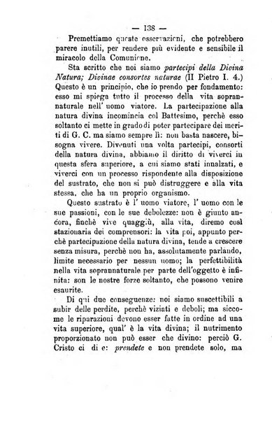 Il tabernacolo dell'amore periodico mensile in onore del ss. Sacramento