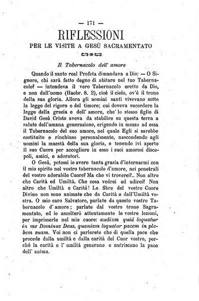 Il tabernacolo dell'amore periodico mensile in onore del ss. Sacramento