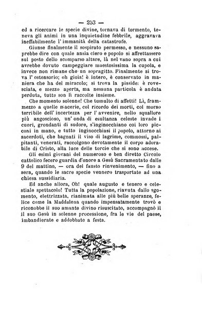 Il tabernacolo dell'amore periodico mensile in onore del ss. Sacramento