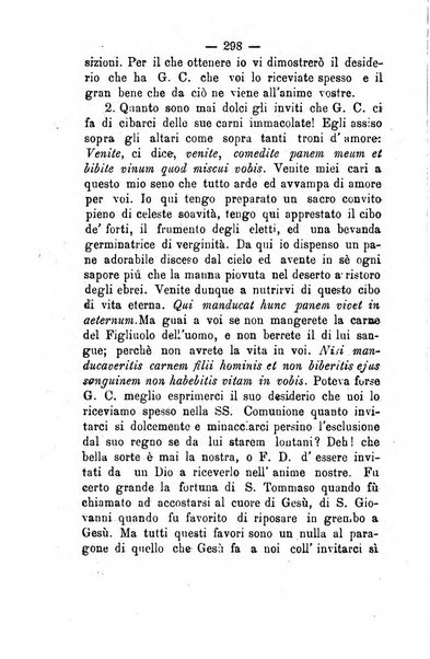 Il tabernacolo dell'amore periodico mensile in onore del ss. Sacramento