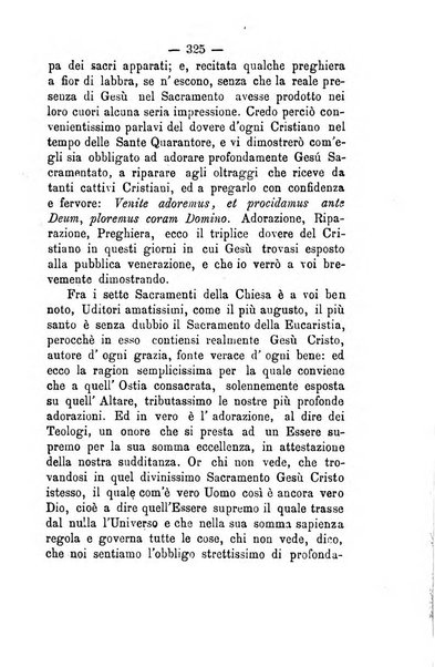 Il tabernacolo dell'amore periodico mensile in onore del ss. Sacramento