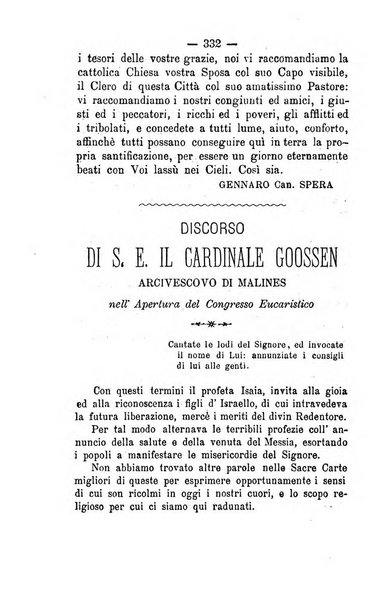 Il tabernacolo dell'amore periodico mensile in onore del ss. Sacramento