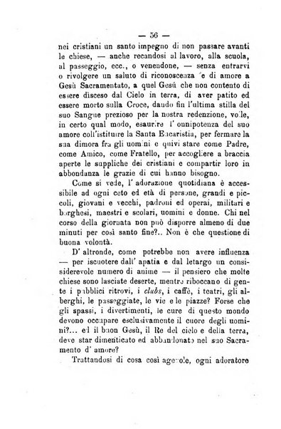 Il tabernacolo dell'amore periodico mensile in onore del ss. Sacramento