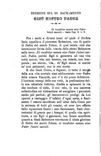 Il tabernacolo dell'amore periodico mensile in onore del ss. Sacramento