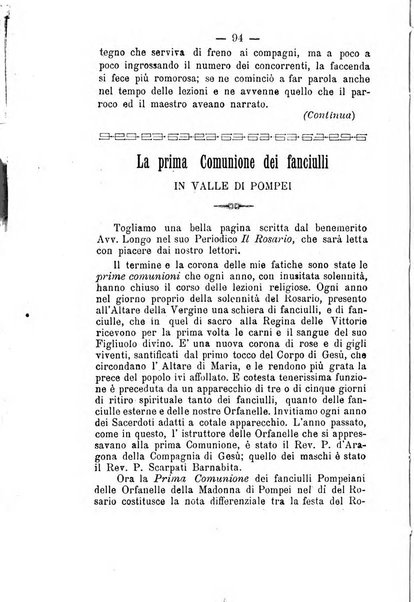 Il tabernacolo dell'amore periodico mensile in onore del ss. Sacramento