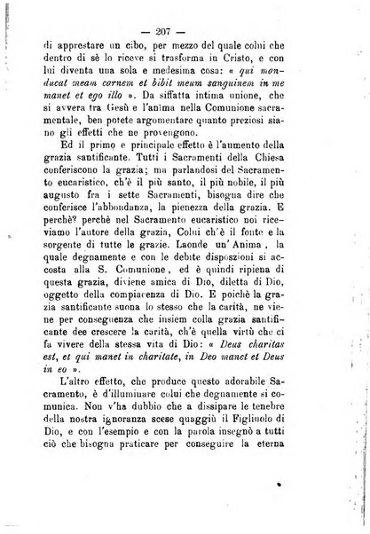 Il tabernacolo dell'amore periodico mensile in onore del ss. Sacramento