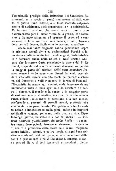 Il tabernacolo dell'amore periodico mensile in onore del ss. Sacramento