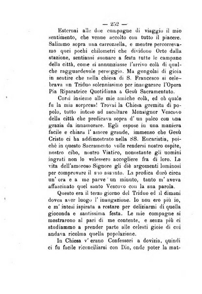 Il tabernacolo dell'amore periodico mensile in onore del ss. Sacramento