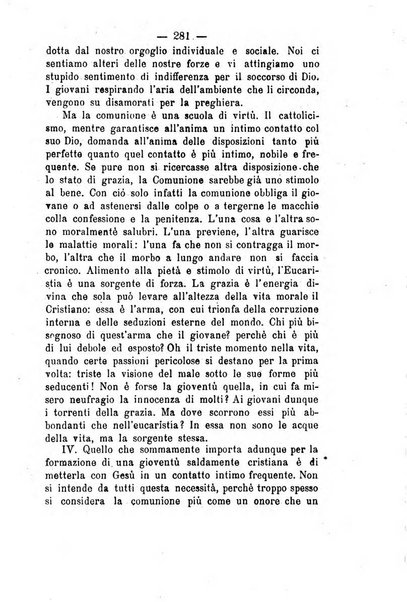 Il tabernacolo dell'amore periodico mensile in onore del ss. Sacramento